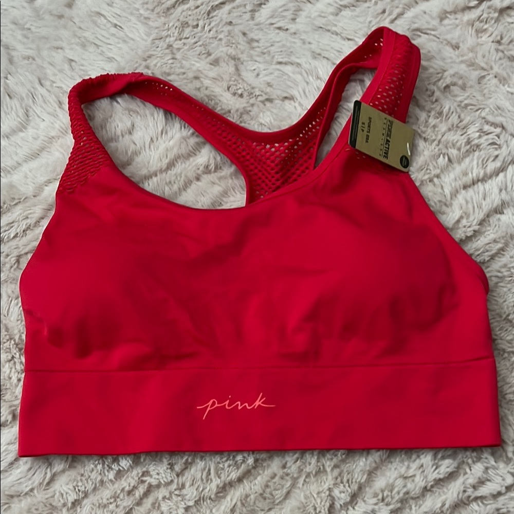 PINK Victoria's Secret Red Sports Bra